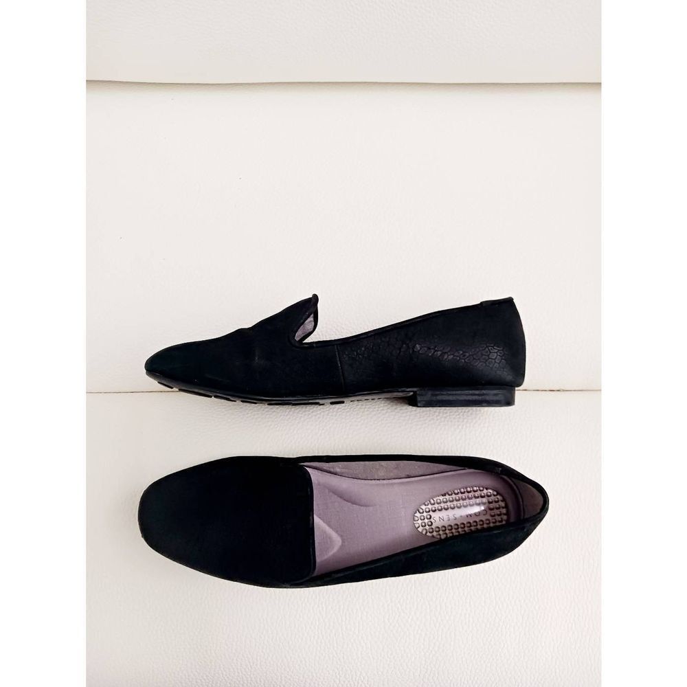 COM & SENS GLORIETTE LEATHER LOAFERS BLACK SIZE 8